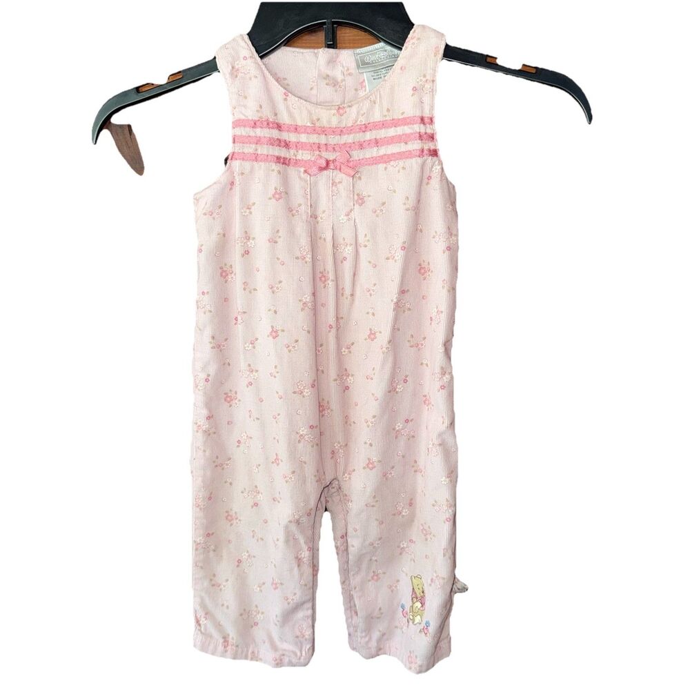 Vintage Walt Disney Collection Winnie the Pooh Corduroy Romper Embroidery 9M
